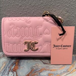 Juicy Couture Light Pink Quilted Wallet, NWT
